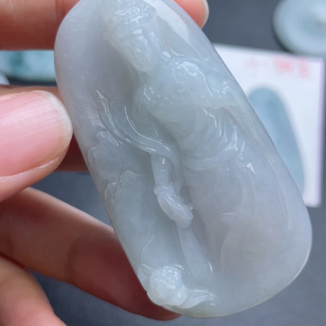 定制翡翠未镶嵌翡翠吊坠