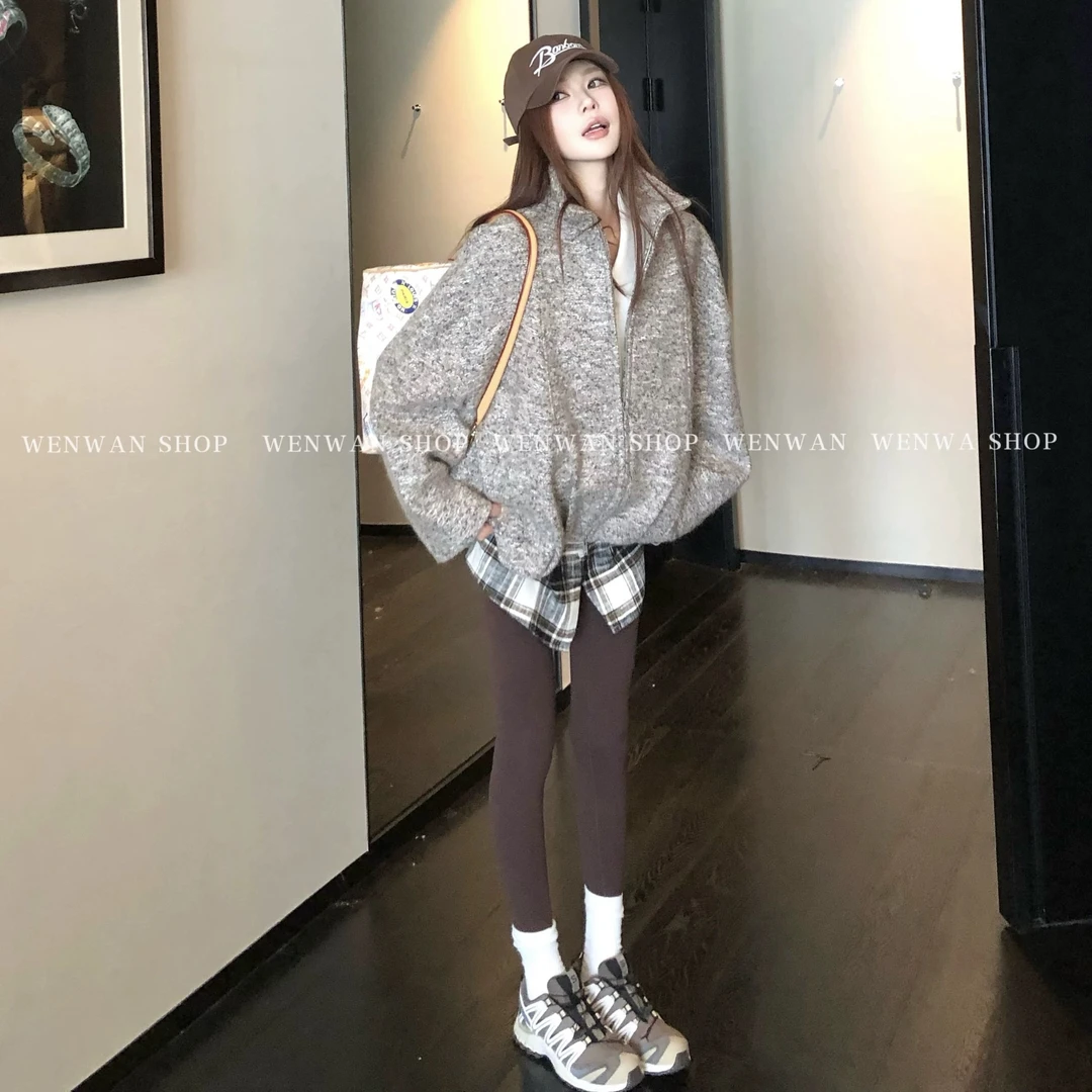 【bc工艺天花板】翻领短款夹克百搭时尚毛呢外套