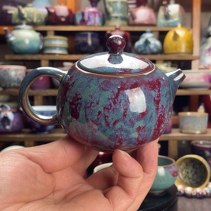 瓷杯子全品钧瓷窑变壶