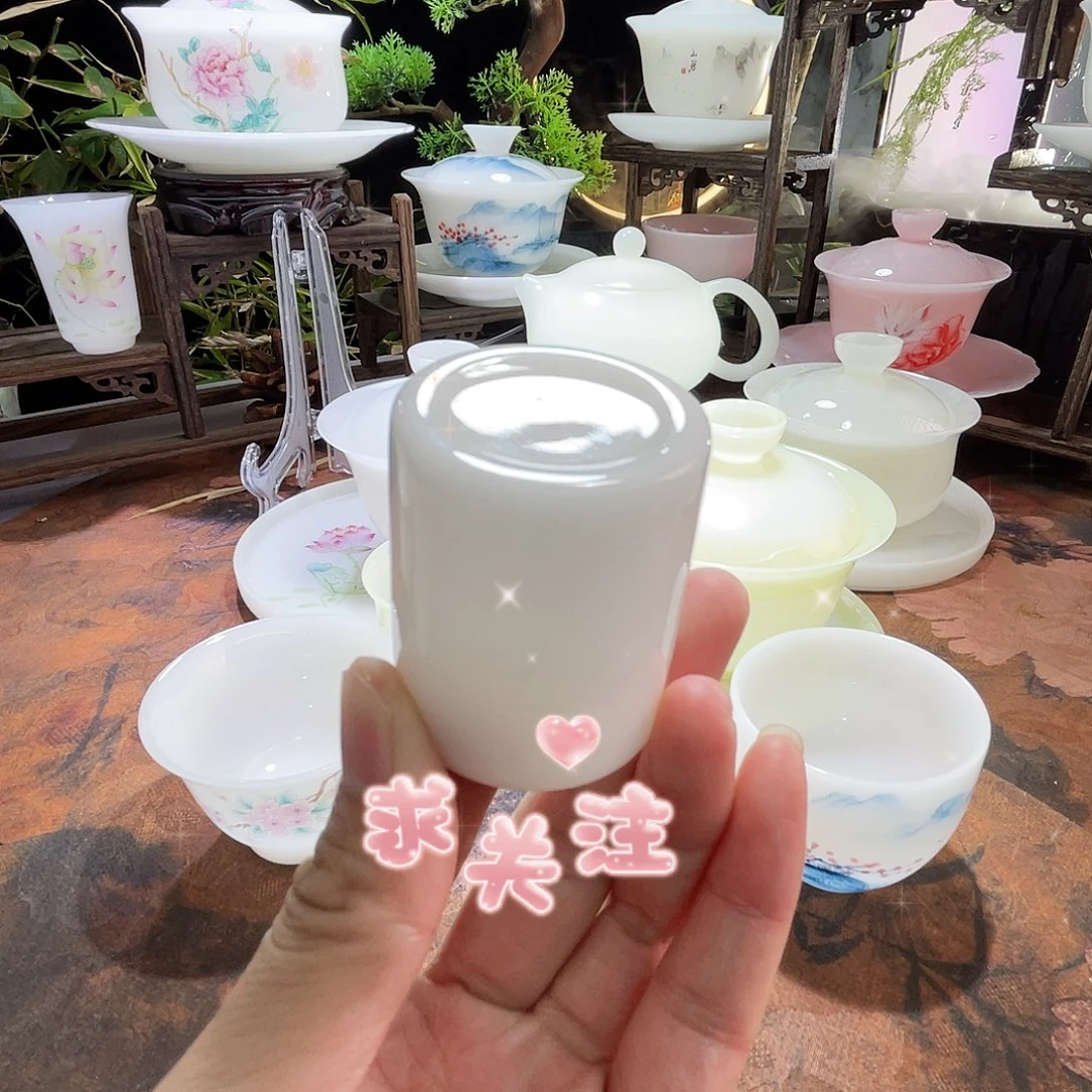 璞玉釉烧简约盖置