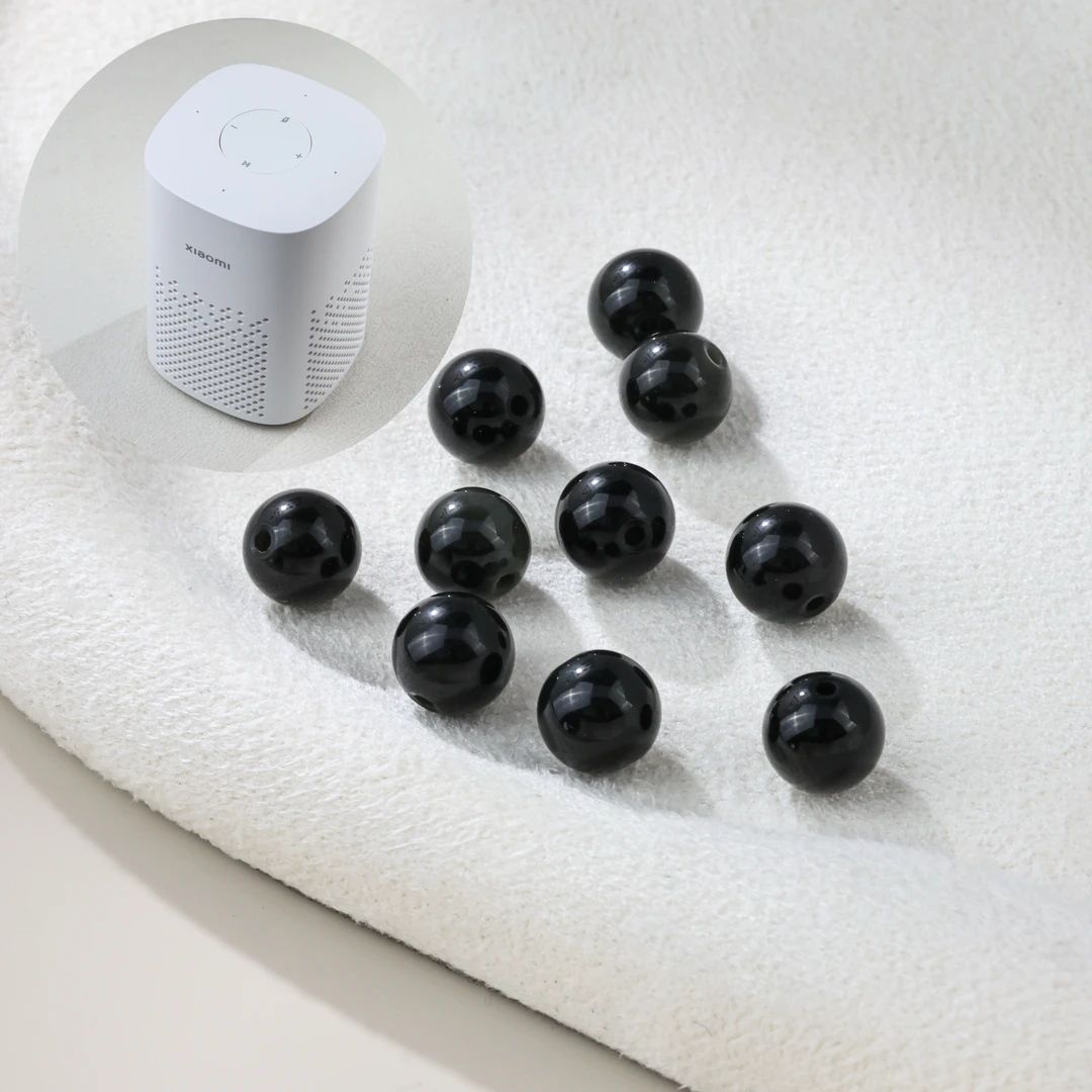 【举石优选】H0311-8882黑曜石单珠（一件/多样性发）