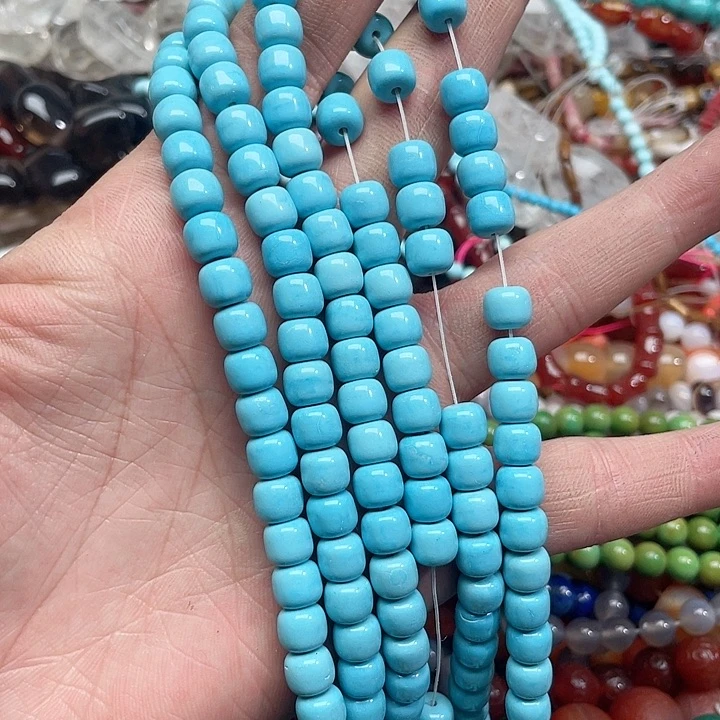 玛瑙/玉髓珠宝半成品未镶嵌一条8mm天然松老型