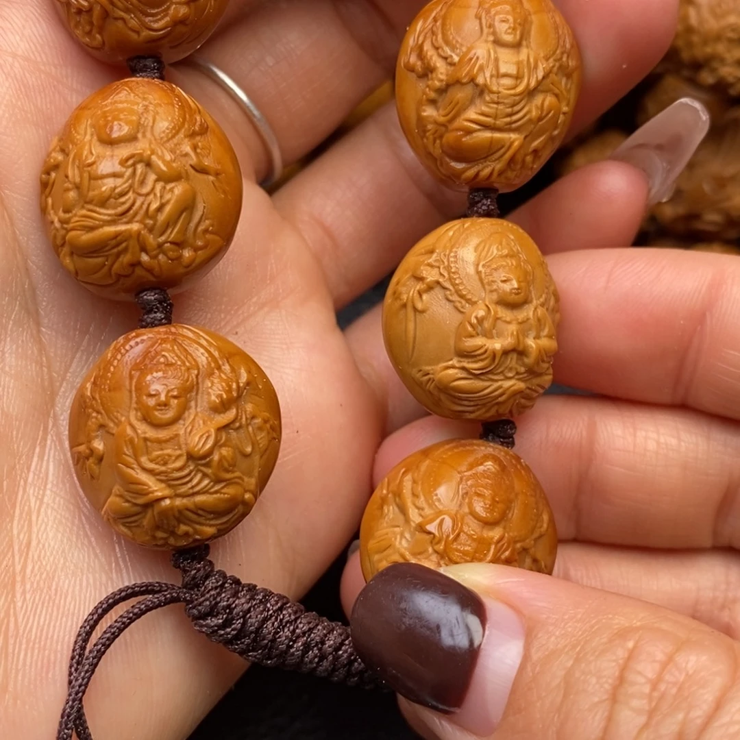 吊坠橄榄核风景观音