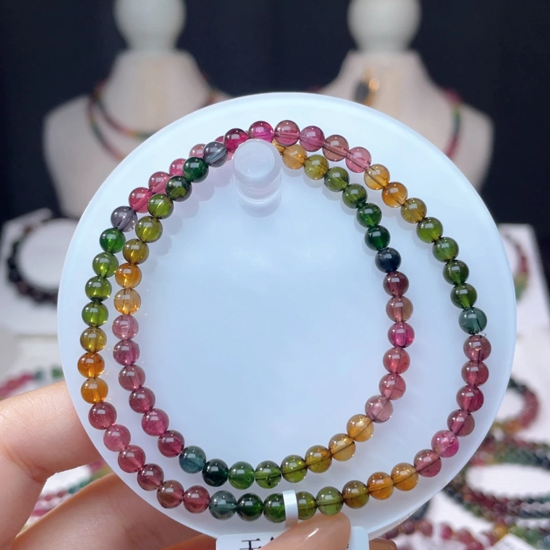 未镶嵌手串碧玺4.5mm+