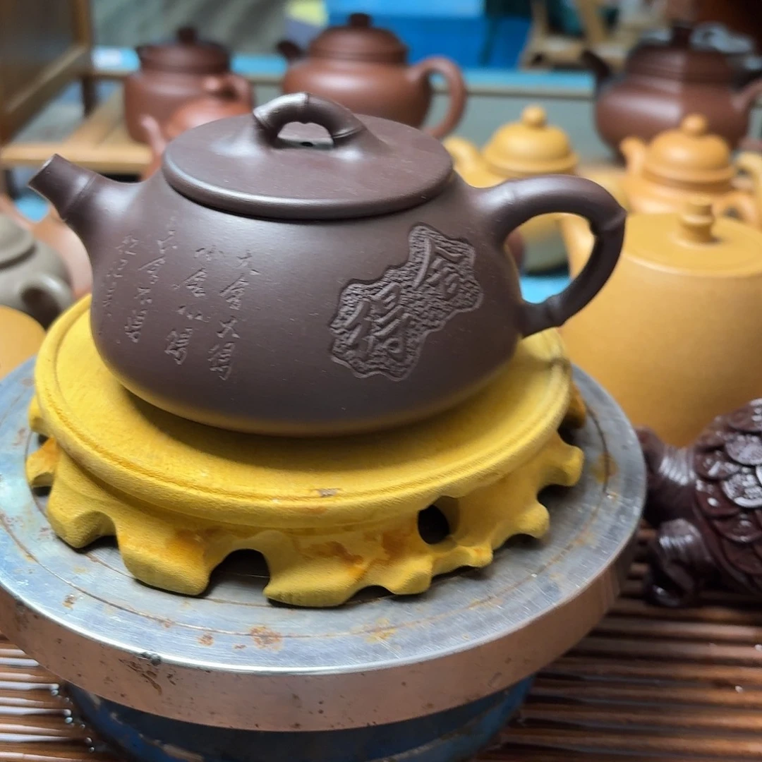 茶壶紫砂半手工制作
