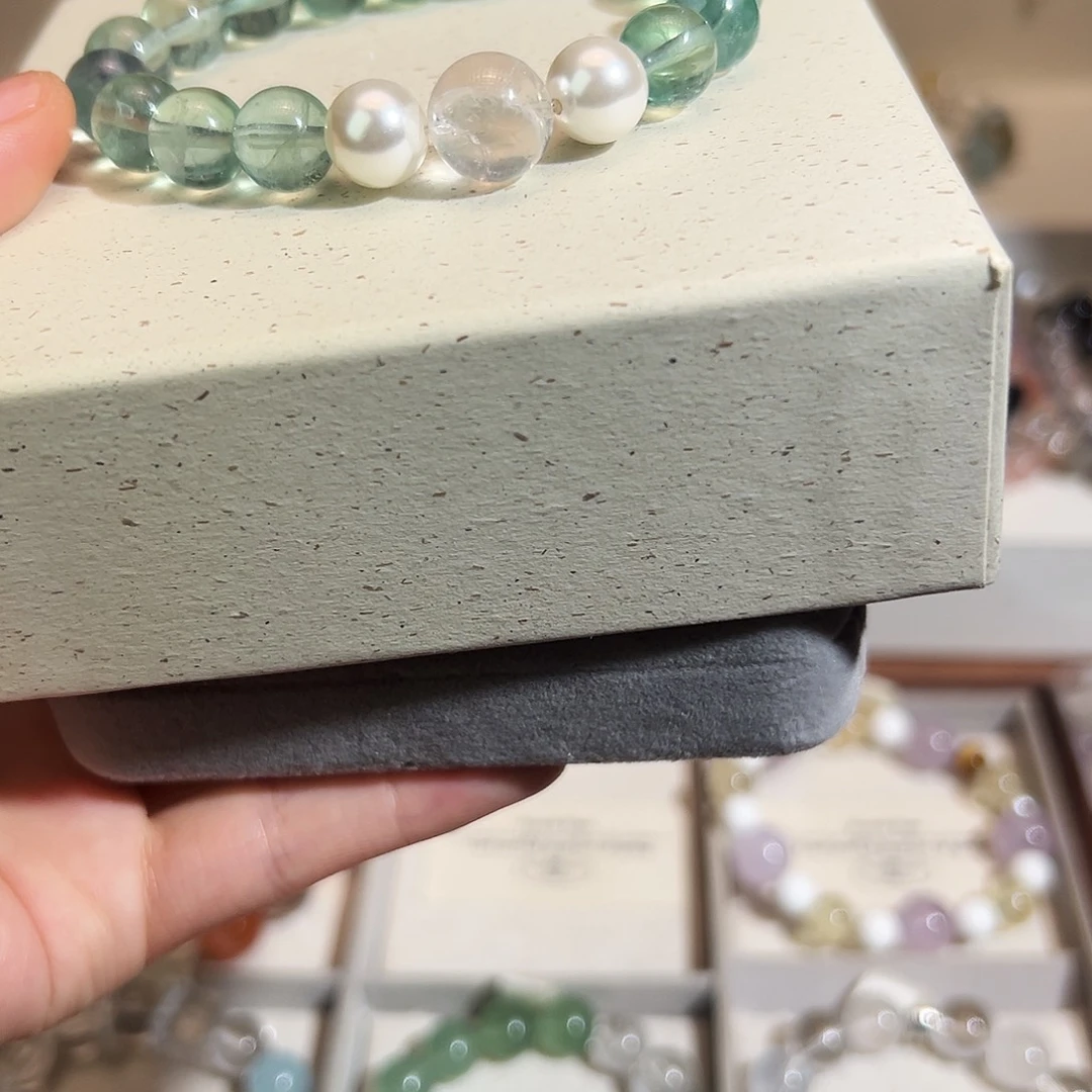 合金手链烟晶绿萤石