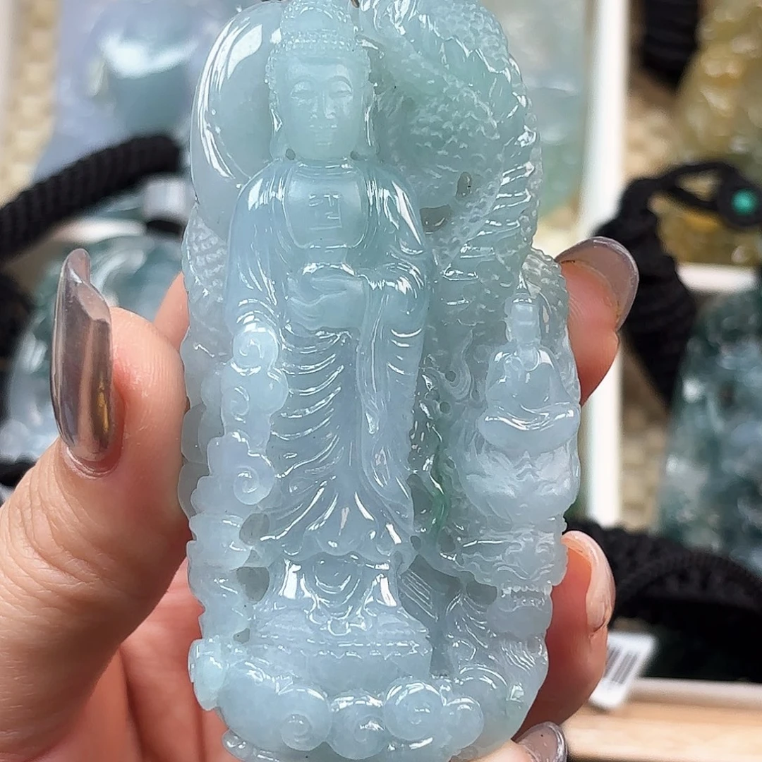 翡翠颈饰未镶嵌阿弥陀佛