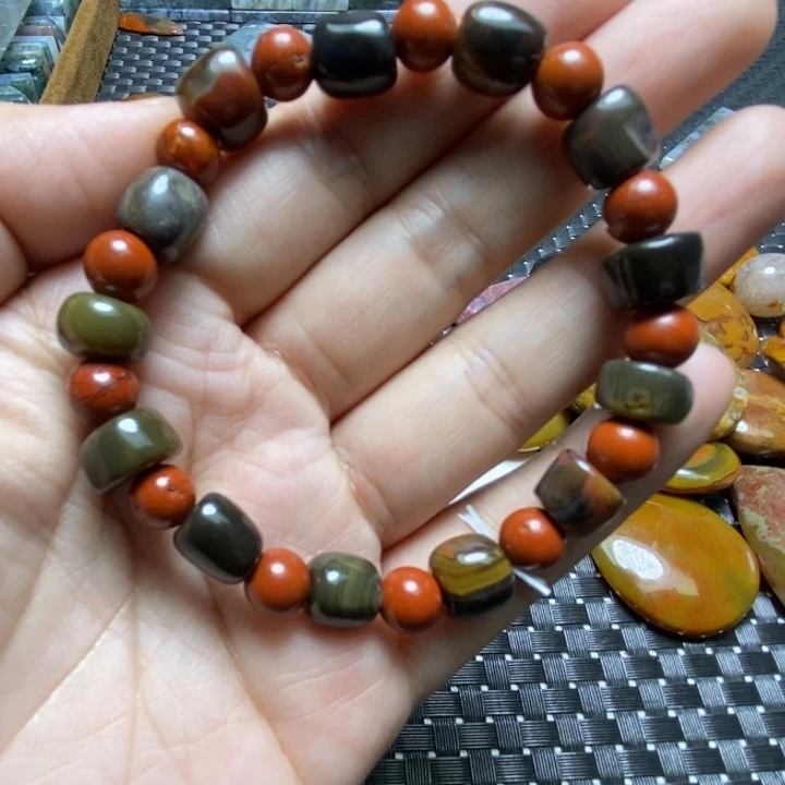 玛瑙/玉髓合金颈饰荷**色