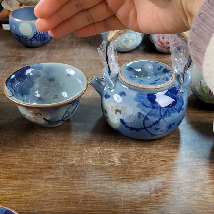 瓷片荷**心手工制作工艺精湛等