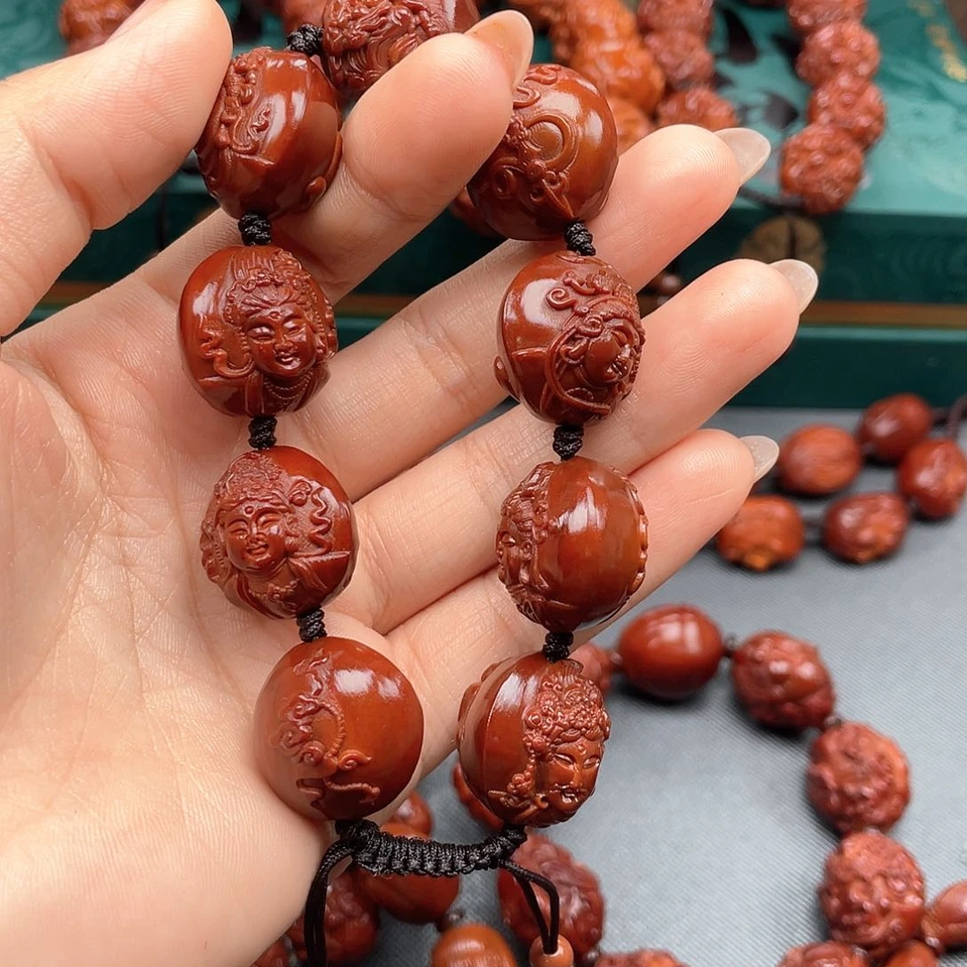 橄榄核手串紫*观音手串