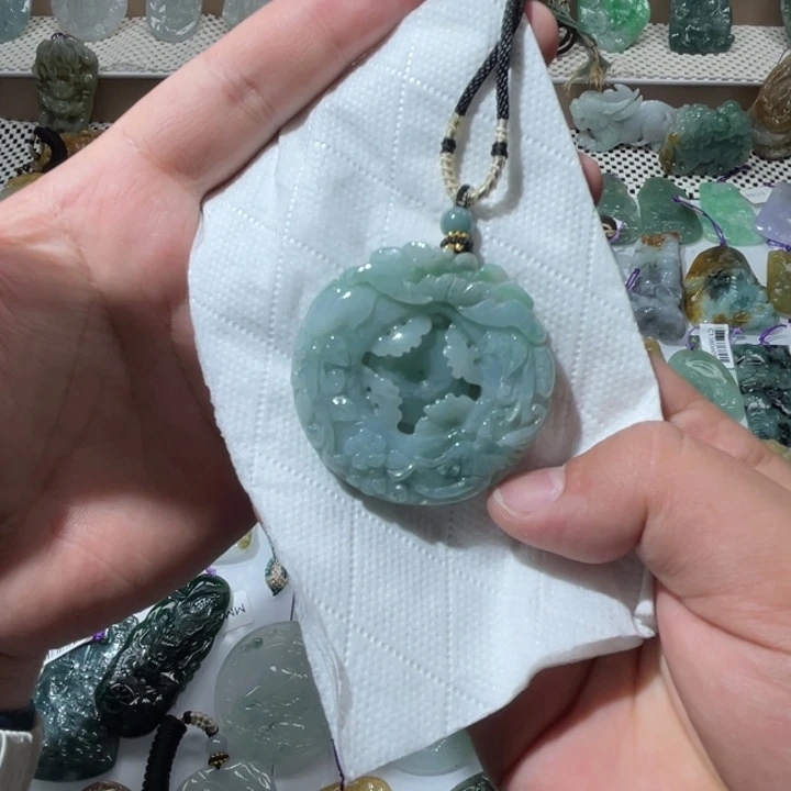 翡翠项链未镶嵌江****】天然