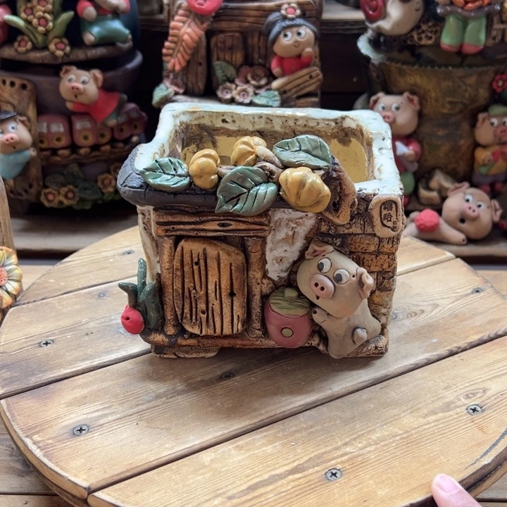 嘻哈多肉花盆百搭