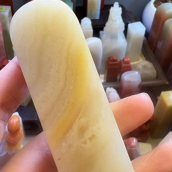 印石寿山石通体杜陵纹