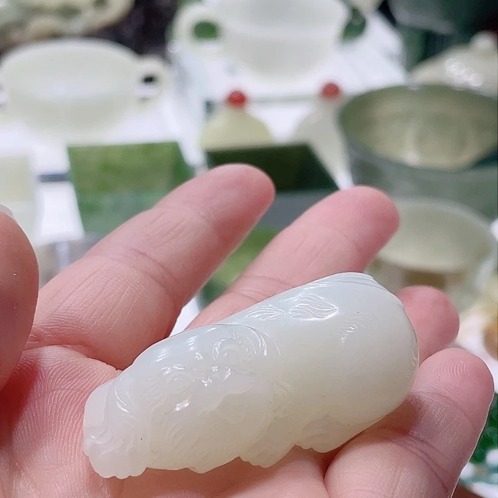 和田玉（白玉）挂件未镶嵌