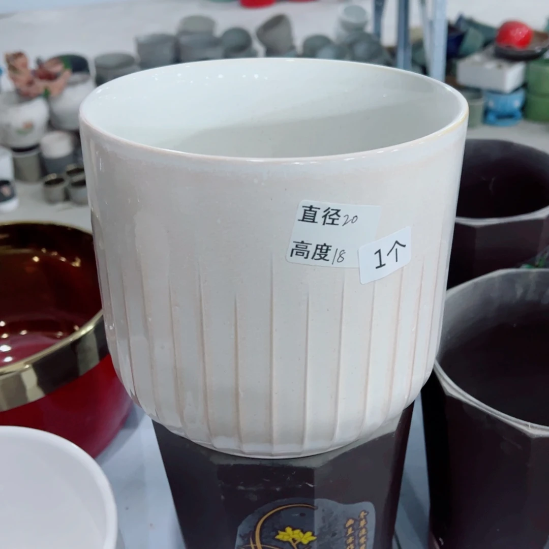 有孔，陶瓷花盆满10米包邮发货