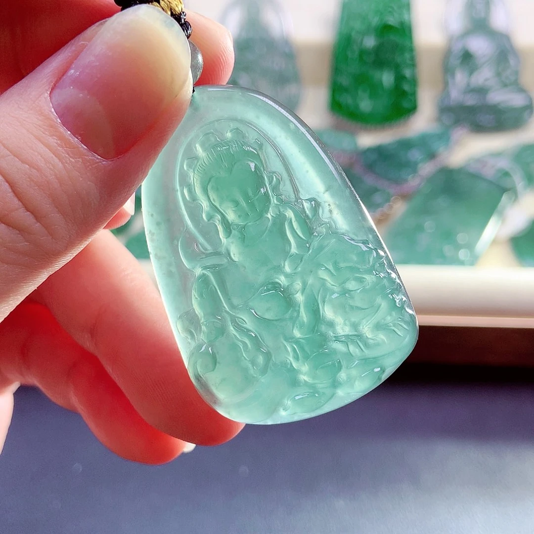 【闪购商品】翡翠未镶嵌颈饰天然