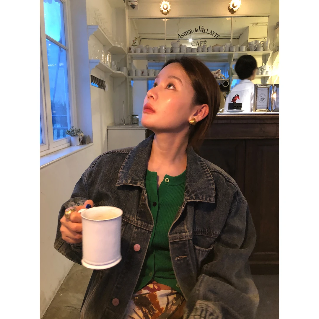 WXLSTUDIO  丹宁俱乐部 美式复古慵懒风宽松牛仔外套