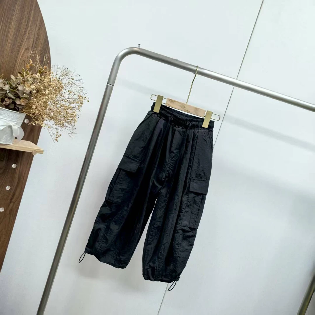 【1308】黑色工装裤B8-10