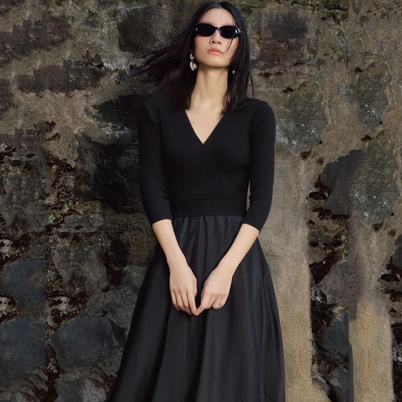 37960【依系列】小黑裙连衣裙1J183151D