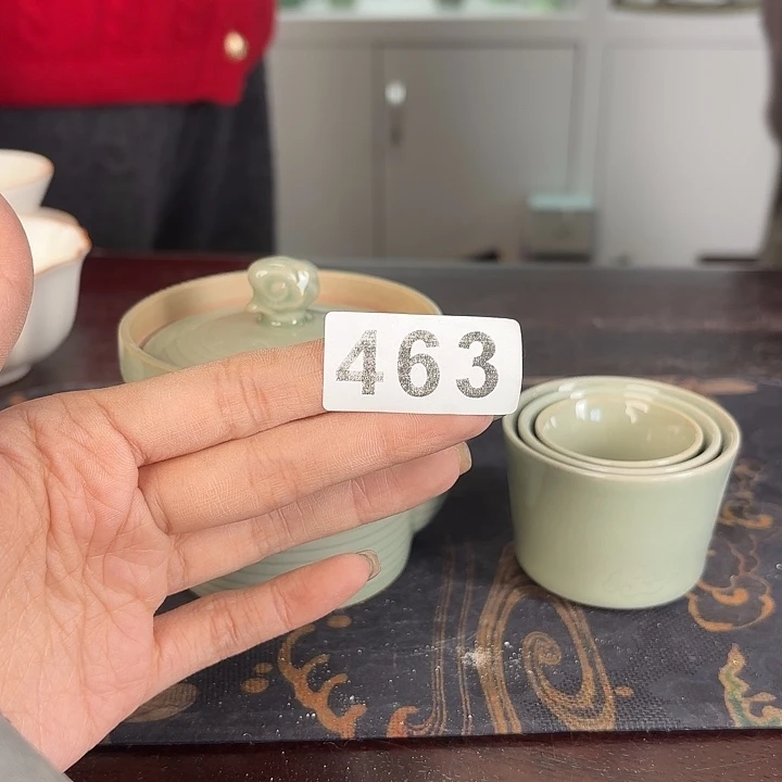 龙泉云间青瓷小米茶器