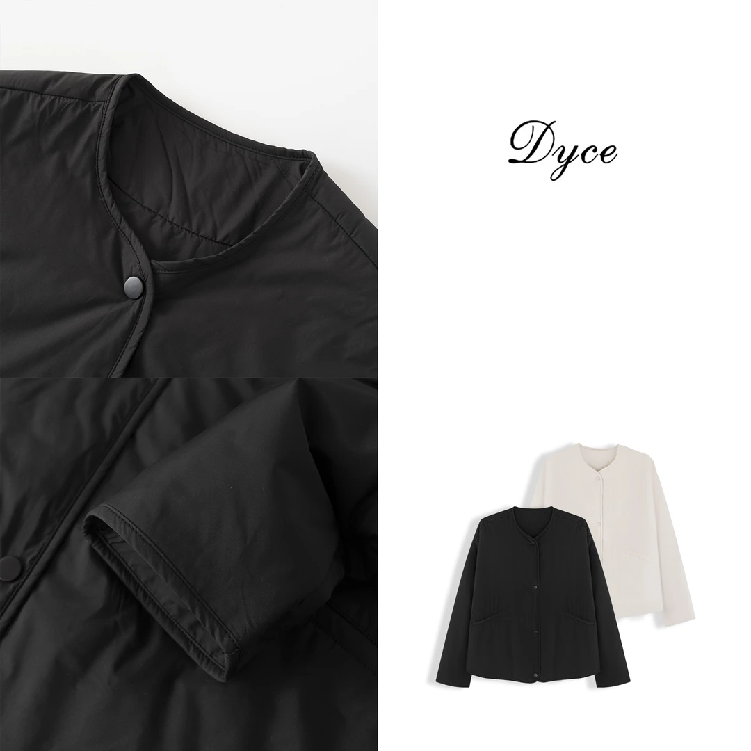 【泡芙】软壳夹棉纽扣无领休闲百搭外套LJWT2599