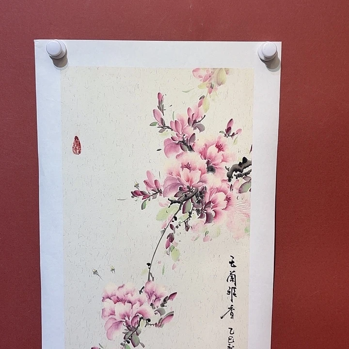 国画听兰老师花鸟