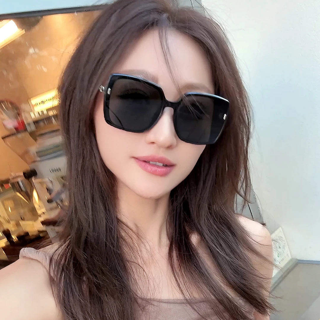 曼丝MS方框大框墨镜女显瘦2025新款高级感防紫外线太阳镜高级感
