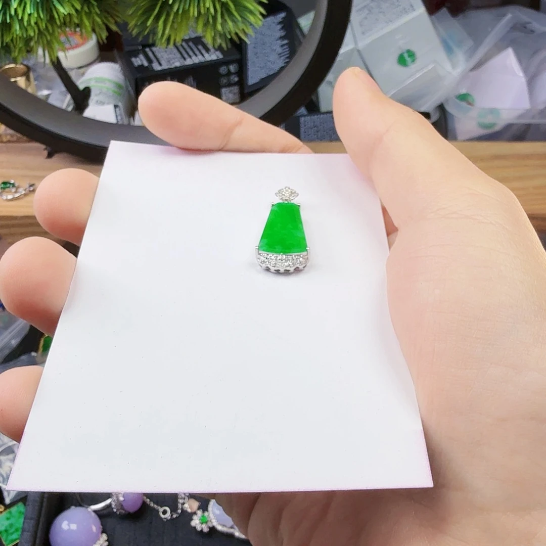 翡翠颈饰18K金镶嵌X****z一件