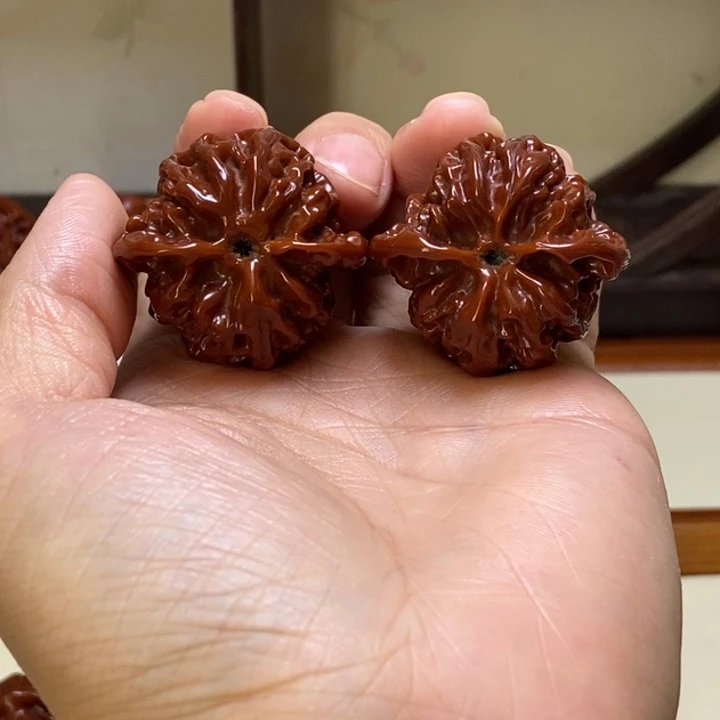 通***快文玩核桃把件苹果园