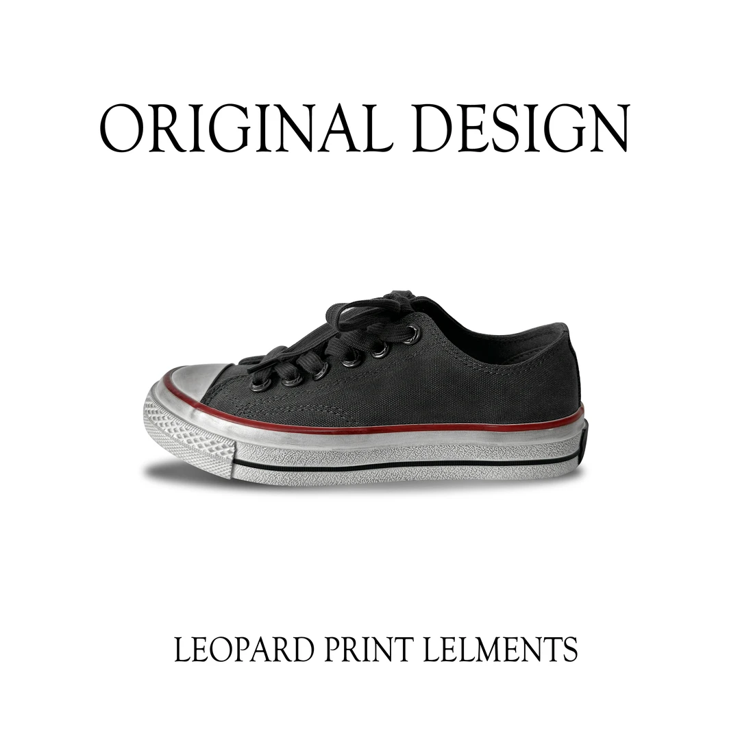 水洗硫化帆布鞋擦色系带时尚百搭巴黎街头做旧脏脏欧美风磨毛板鞋