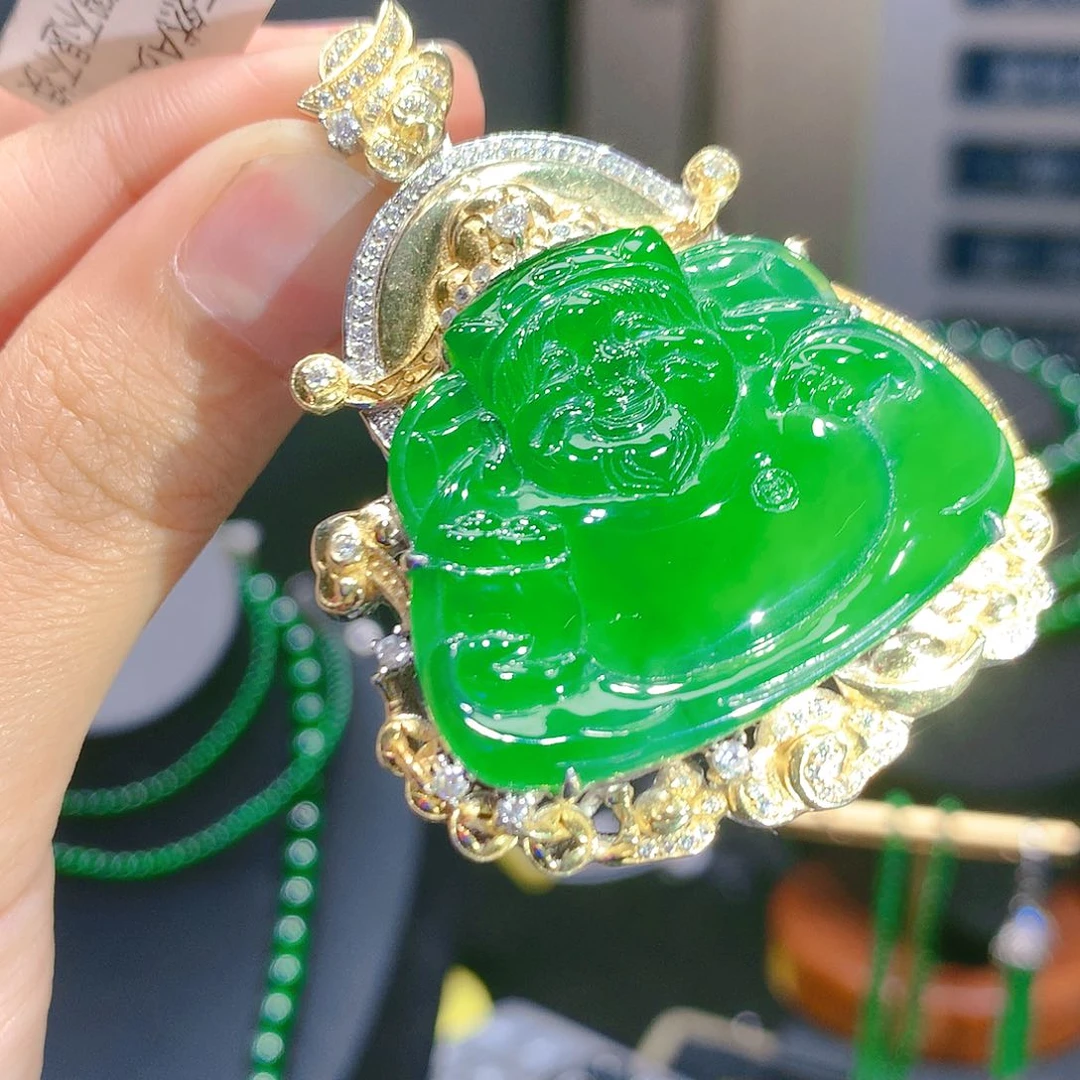 翡翠颈饰银S925镶嵌6甄选qj