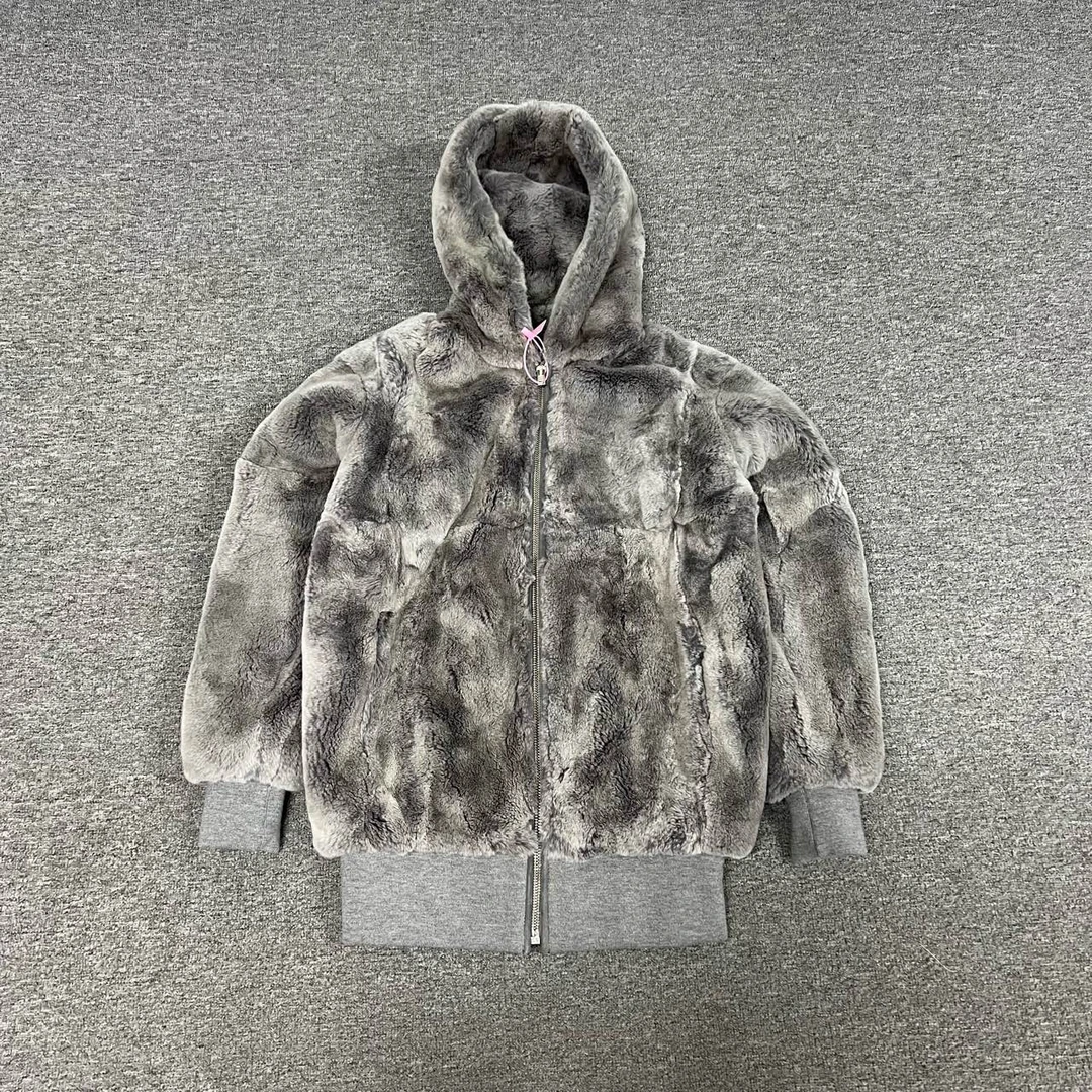 99新  大王 兔毛皮草外套