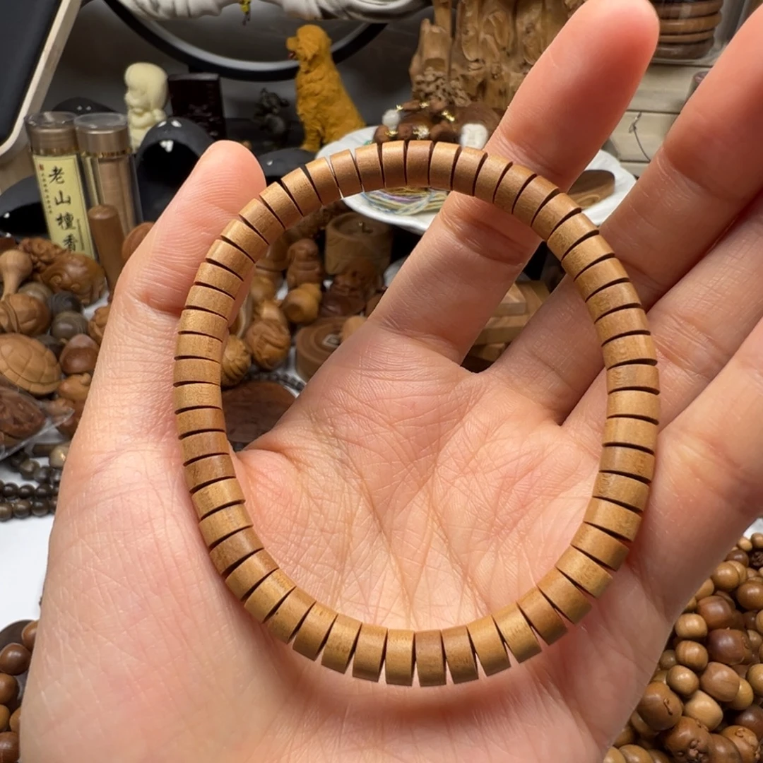 檀香木药片珠老山檀