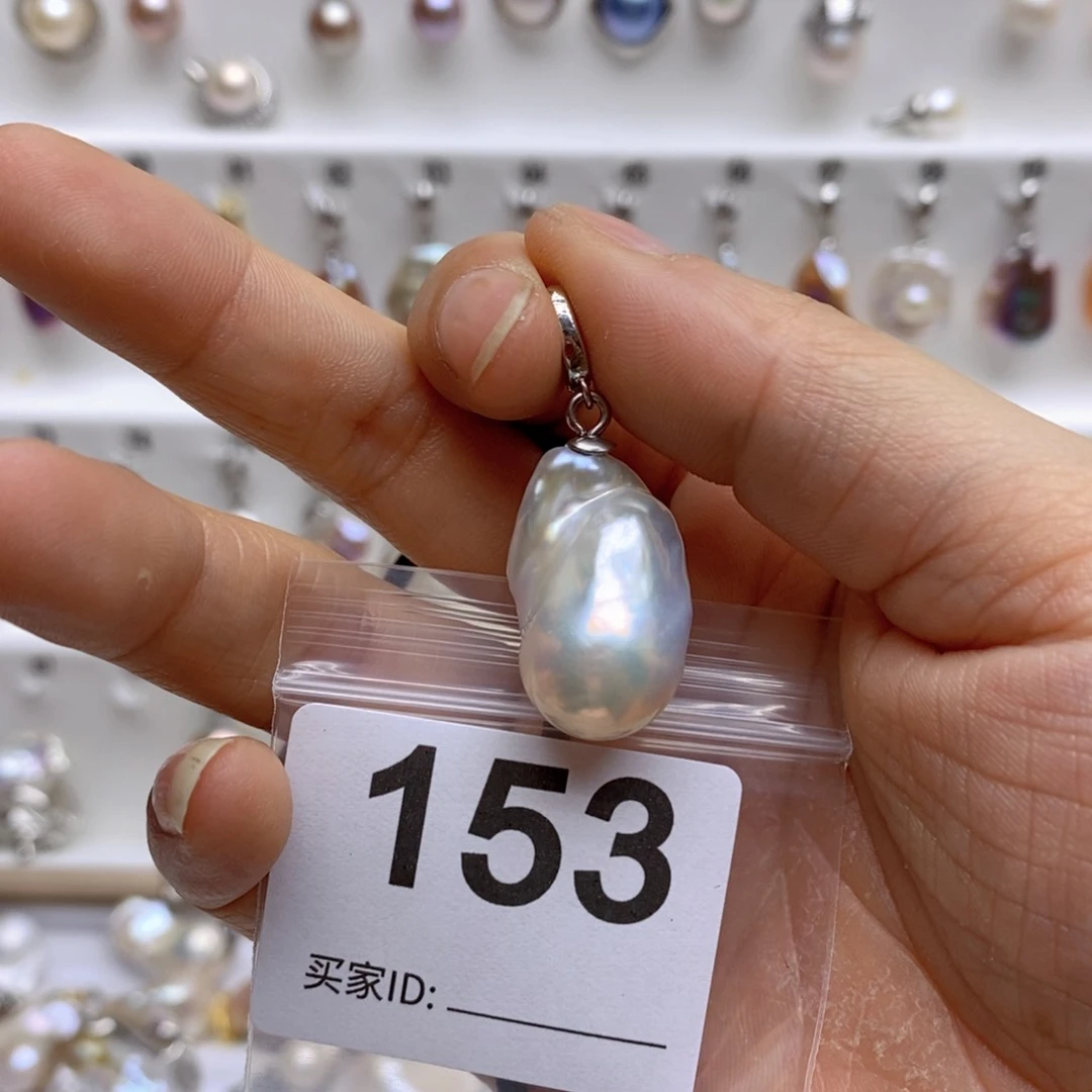 淡水珍珠颈饰银S925镶嵌153