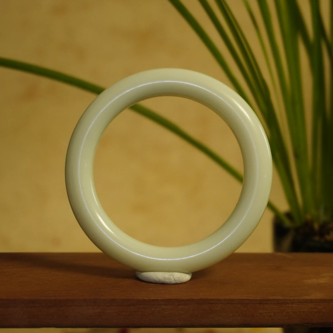 20世纪和田玉手镯/HY050513/金玉良缘/槐荫山房