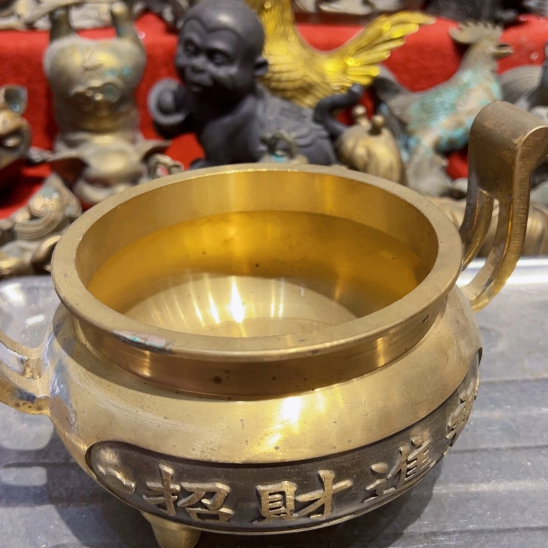 三***场黄铜摆件工艺品黄铜