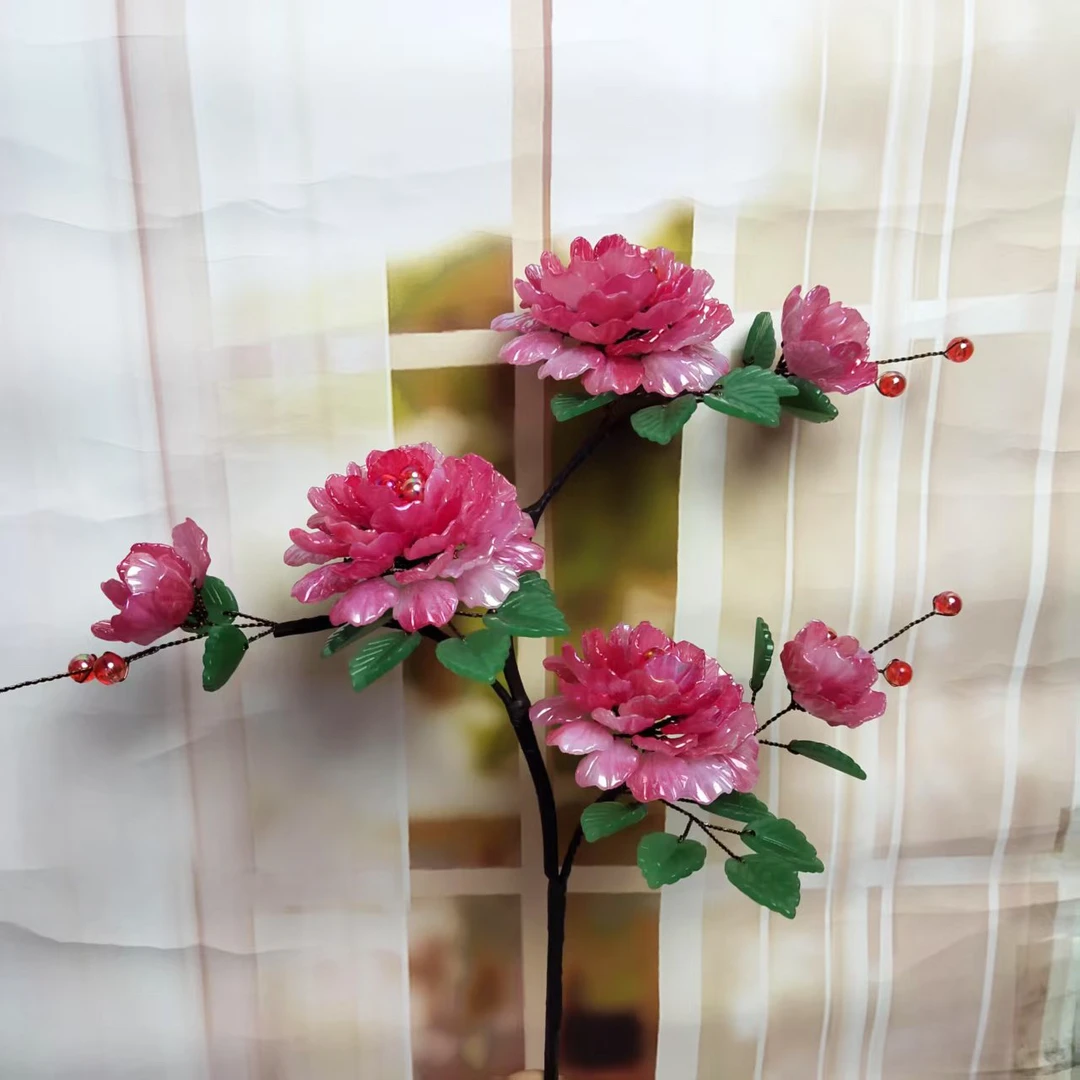 马贝大桌牡丹花手工DIY材料包【鸢尾花推荐】