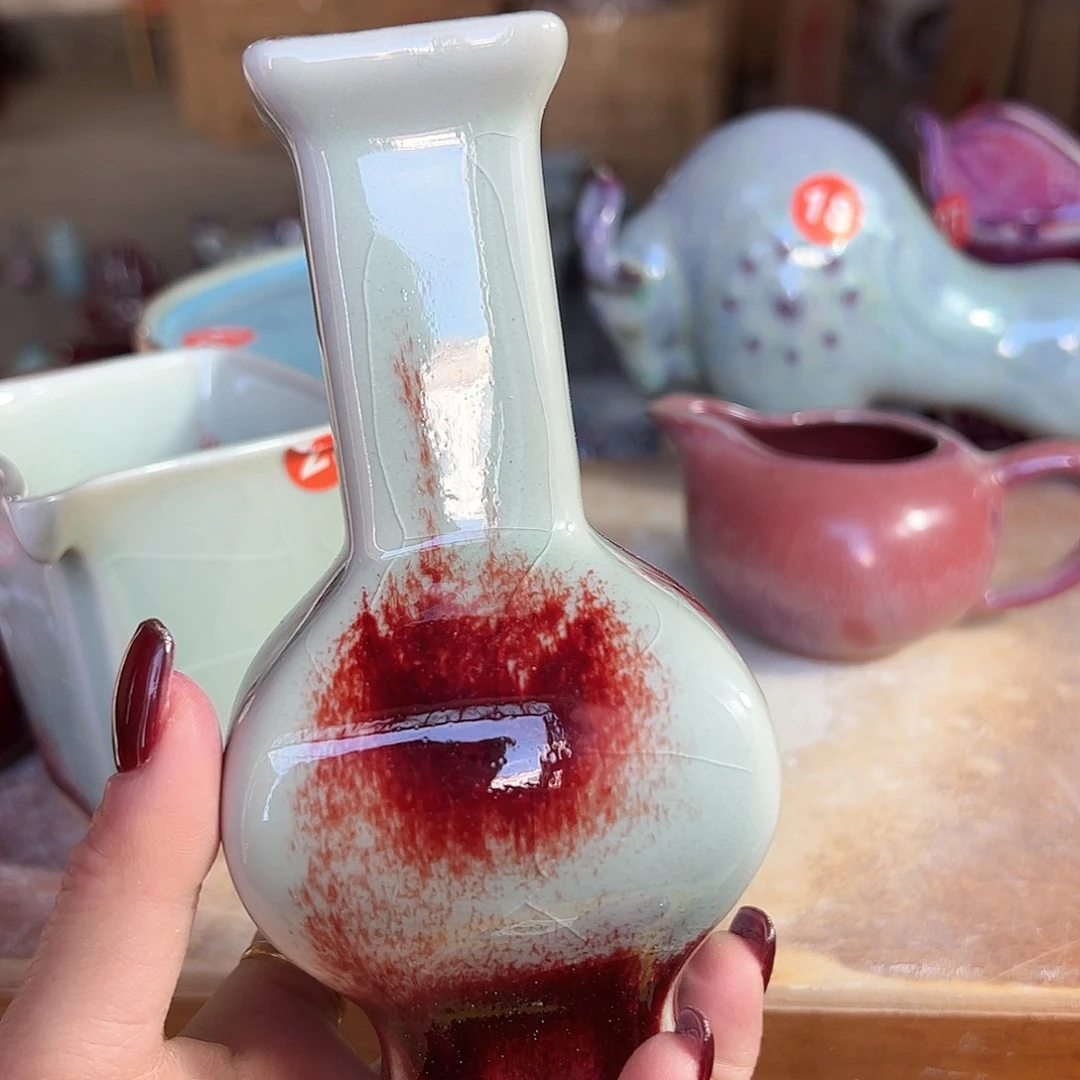 摆件郑家钧窑摆件微