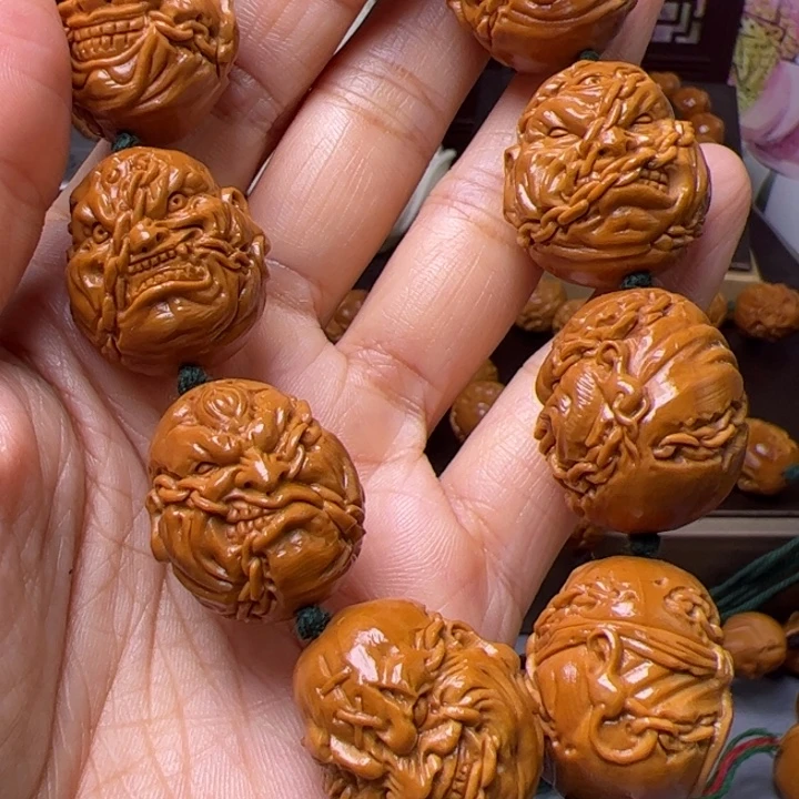 皮***球橄榄核手串/手链橄榄核