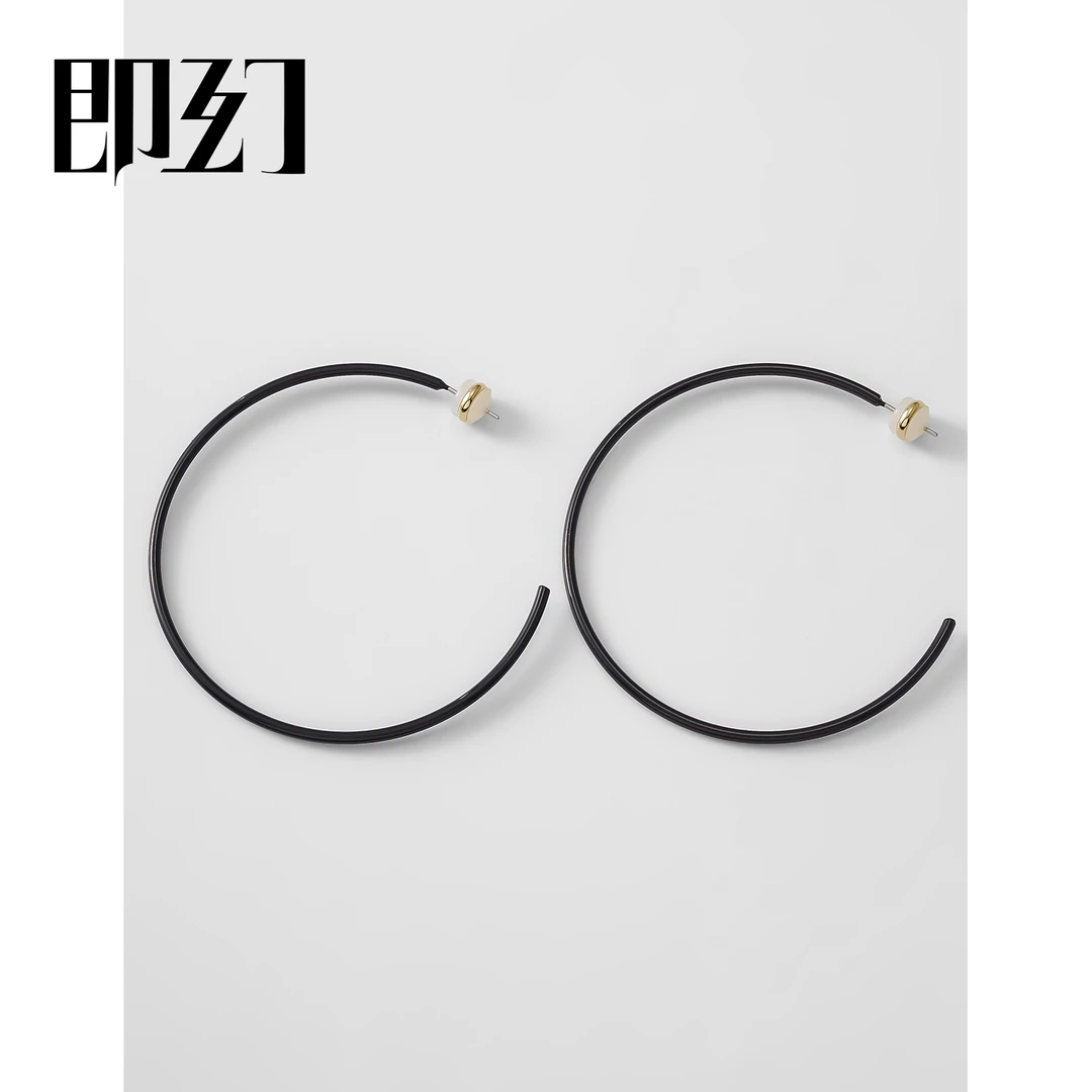 铜合金耳饰  法风百搭时尚C圈简约耳饰极简小众圈圈耳环10622