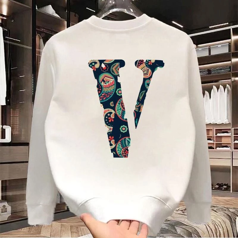 针织重磅男士圆领打底衫2025春秋季潮流宽松长袖T恤大码纯棉卫衣