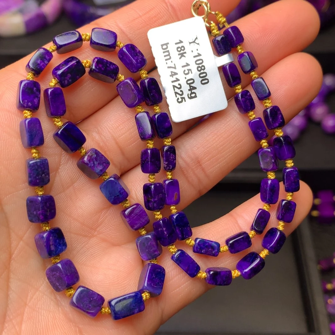 苏纪石（舒俱来）18K金镶嵌项链