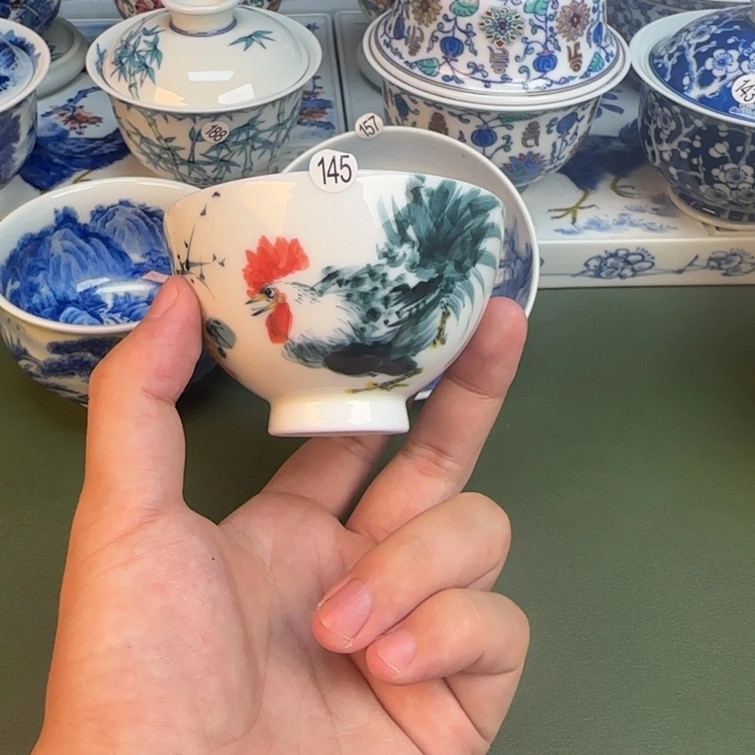 彦祖纯手工手绘茶具145