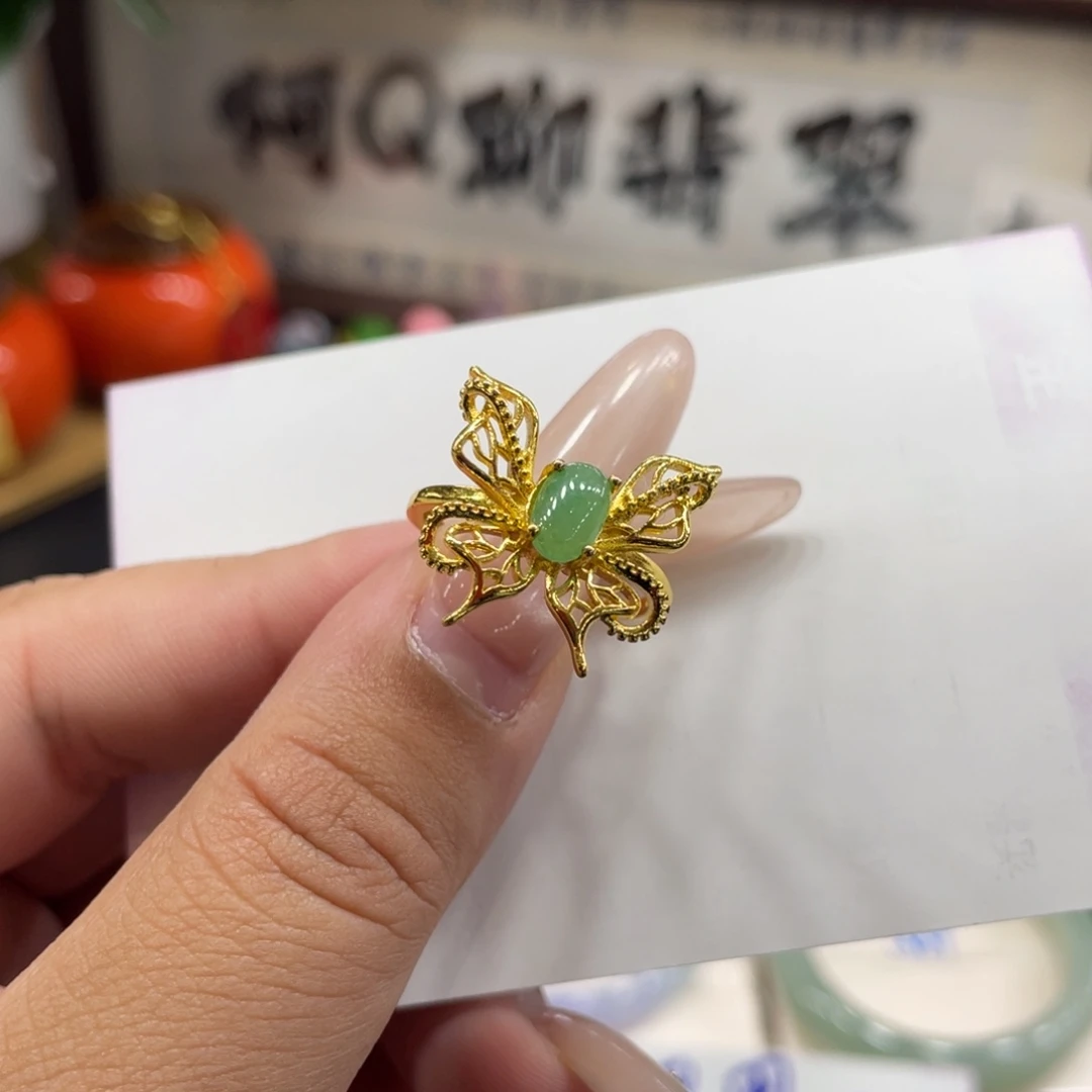 翡翠未镶嵌戒指天然缅甸翡翠6