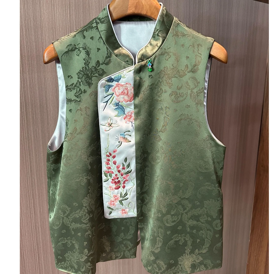 YANG.Y- 深圳原创高端新中式国风女装福利马甲90037