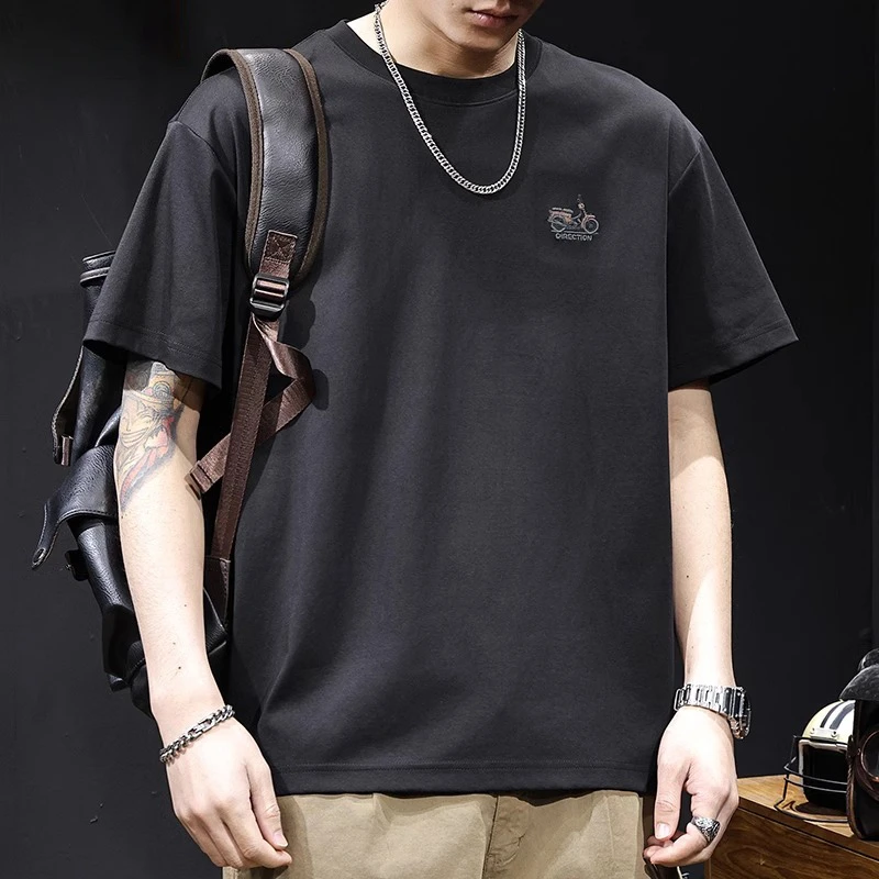 U&PURA短袖t恤男款休闲夏季半袖宽松百搭韩版港风简约休闲百搭T恤