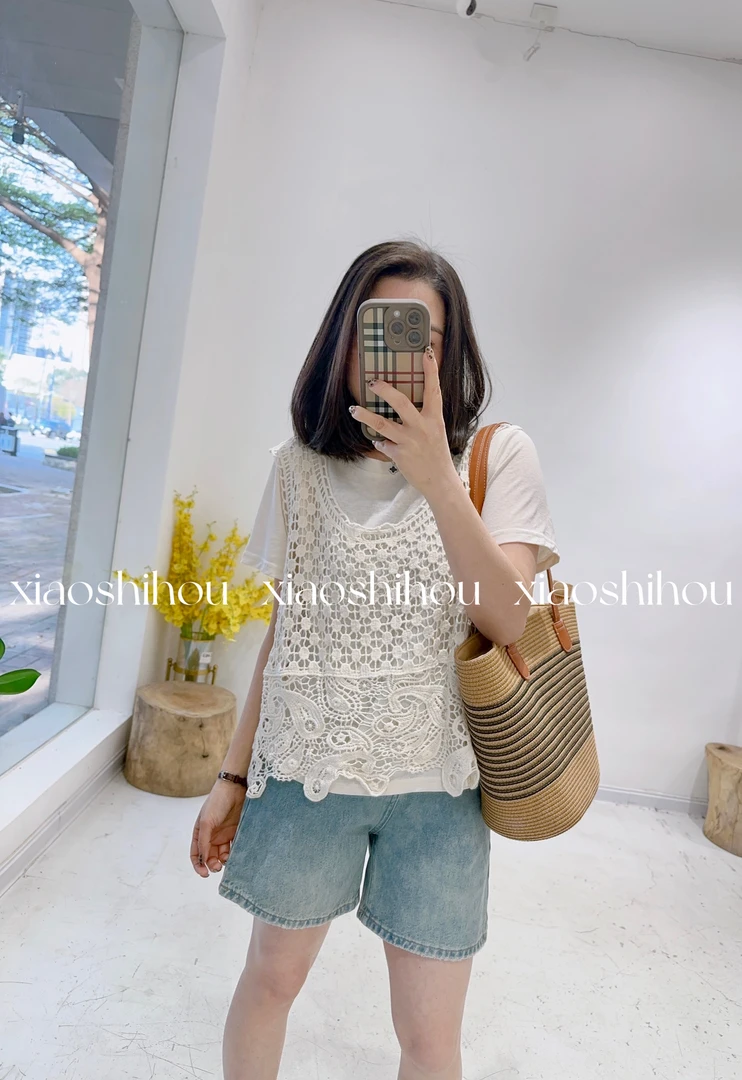 小时候女装店镂空两件套2543