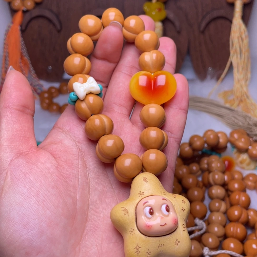 吊坠猴头核桃16手工柯基屁桃手持