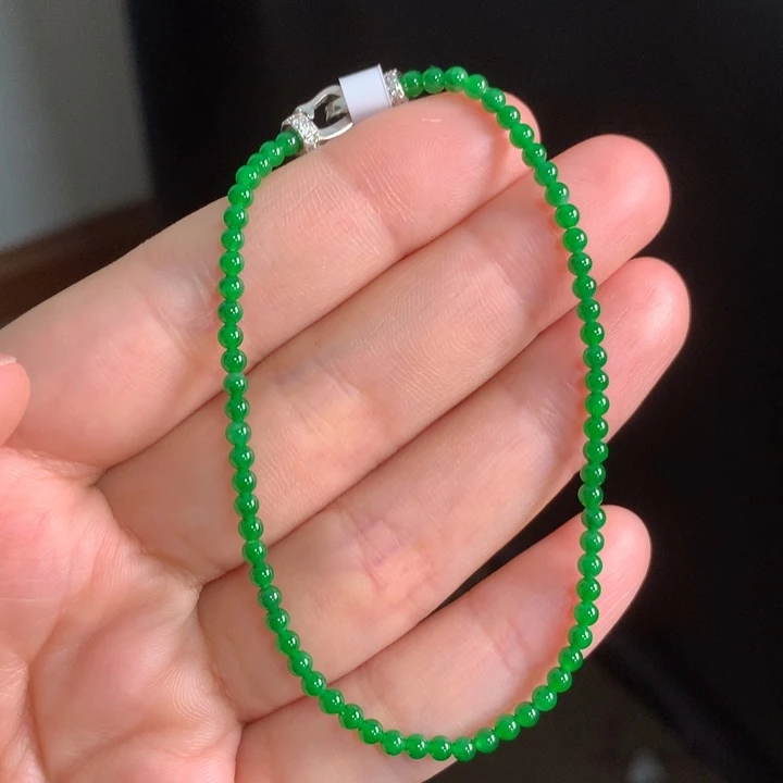 翡翠未镶嵌手链天然缅甸A货翡翠