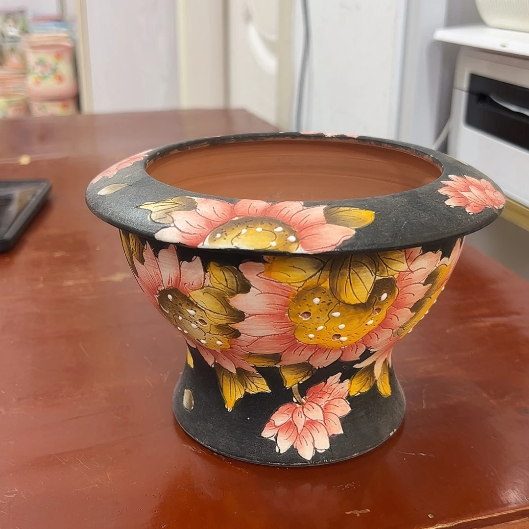 景德镇炫彩手绘口12.5外17.5高12